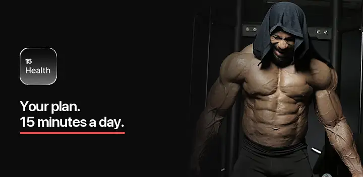 15Health: Home Workout & Meals — Android app banner