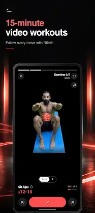15Health: Home Workout & Meals screenshot 3