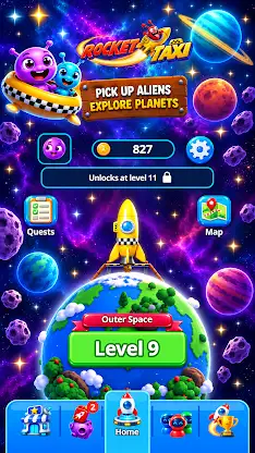 Rocket Taxi: Space Rush screenshot 2