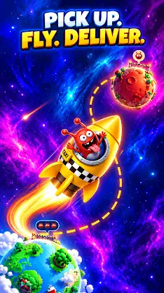Rocket Taxi: Space Rush screenshot 1