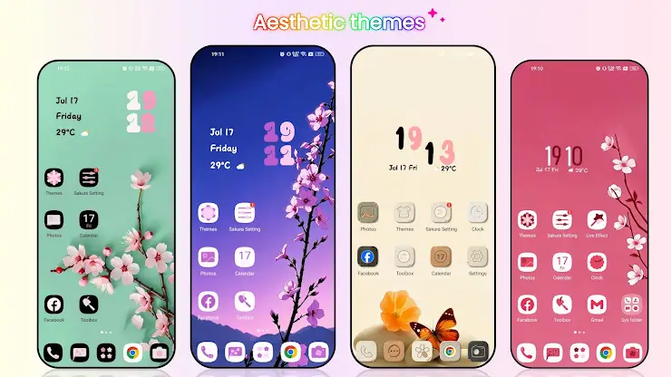 Sakura Launcher: Aesthetic screenshot 2