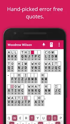 Cryptogram Cryptoquip Puzzle screenshot 1