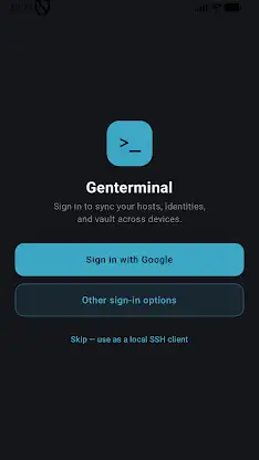 Genterminal — SSH Client screenshot 1