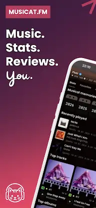 musicat: Music, Stats, Reviews screenshot 1