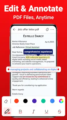 PDF Reader - PDF Editor screenshot 2