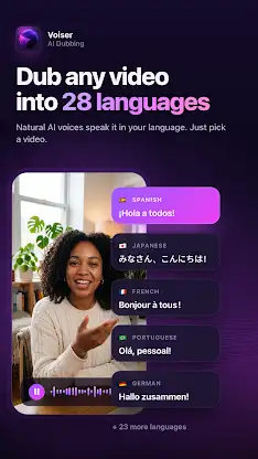 Voiser: AI Dubbing & Translate screenshot 1