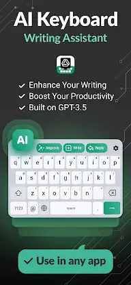 Keyboard AI Assistant: Writely screenshot 1