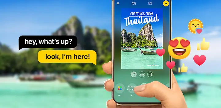 Timestamp camera - PhotoPlace — Android app banner
