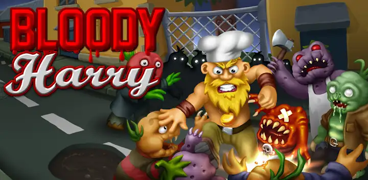 Bloody Harry: Zombie Shooting — Android game banner