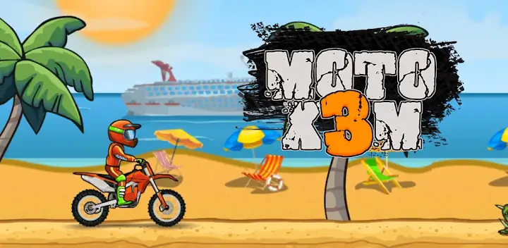 Moto X3M Bike Race Game — Android game banner