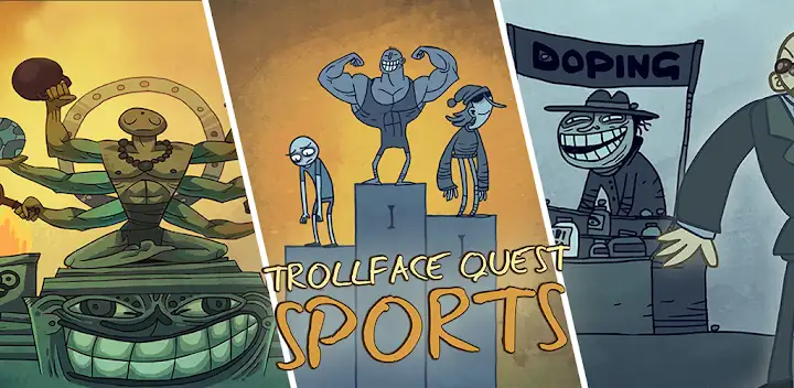Troll Face Quest Sports Puzzle — Android game banner