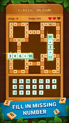 Cross Number: Math Game Puzzle screenshot 1