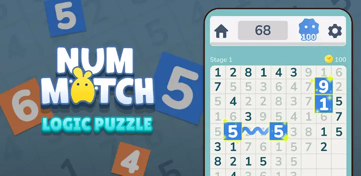 NumMatch: Number Logic Puzzles — Android game banner