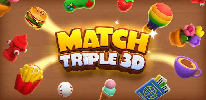 Match Triple 3D: Matching tile — Android game banner