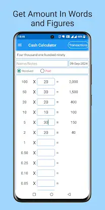 Cash Calculator- money counter screenshot 1