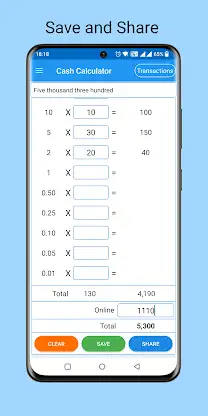 Cash Calculator- money counter screenshot 2