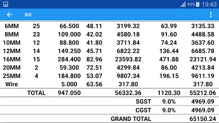 Steel TMT RebarCost Calculator screenshot 7