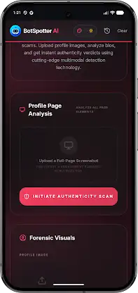 Bot Spotter & Catfish Detector screenshot 5
