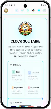 Clock Solitaire Master Offline screenshot 3