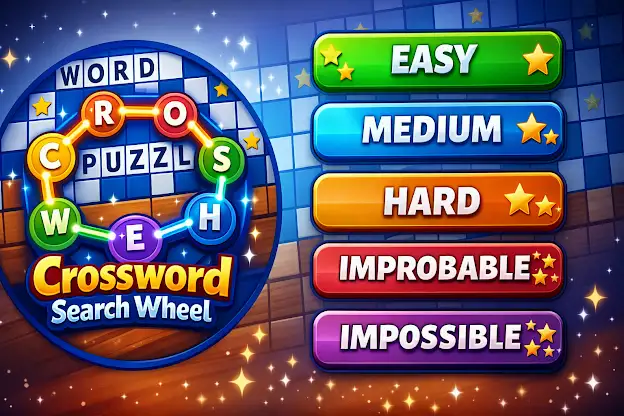 CrossWord Wheel Puzzle Offline screenshot 1
