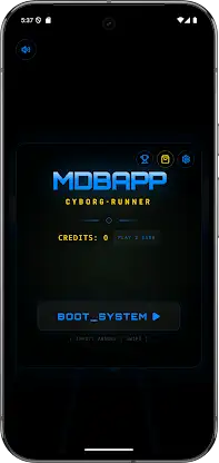 MDBTDJ Cyborg Runner Offline screenshot 2