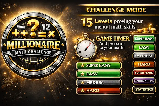 Millionaire Math Offline Brain screenshot 1