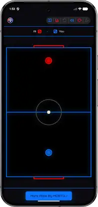 Neon Air Hockey - Offline Ai screenshot 3