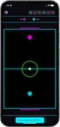 Neon Air Hockey - Offline Ai screenshot 5