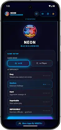Neon Backgammon Master Offline screenshot 2
