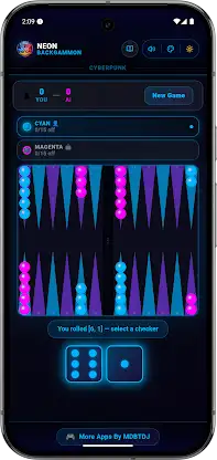 Neon Backgammon Master Offline screenshot 5