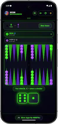 Neon Backgammon Master Offline screenshot 4