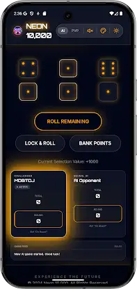 Offline 10000 Dice Neon Farkle screenshot 5
