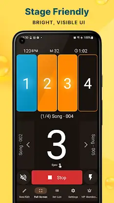 Stage Metronome with Setlist screenshot 4