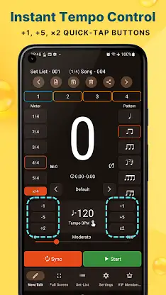 Stage Metronome with Setlist screenshot 6