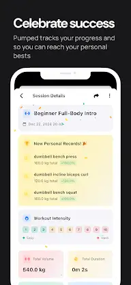 Pumped Workout Tracker Gym Log screenshot 6