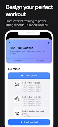 Pumped Workout Tracker Gym Log screenshot 3