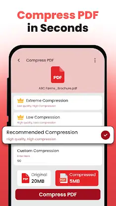 Smart PDF Compressor screenshot 1