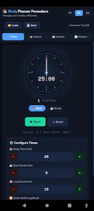 Study Planner Pomodoro screenshot 4