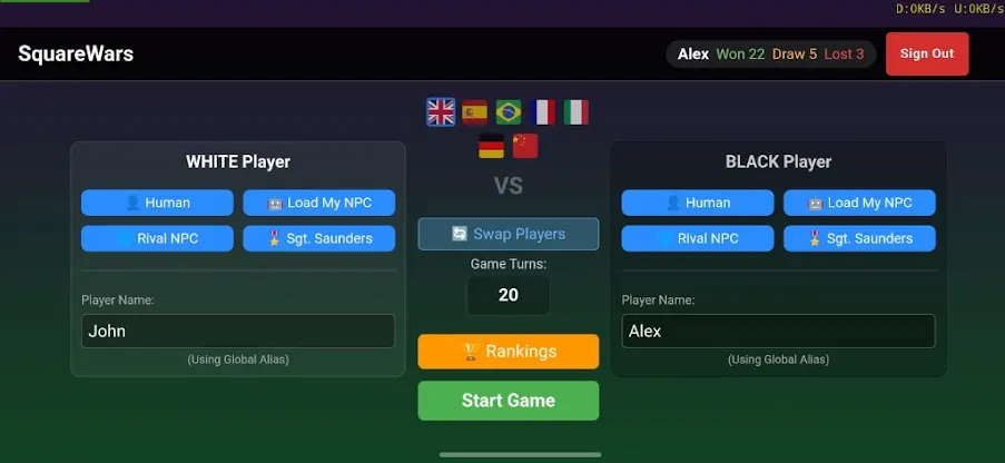 SquareWars screenshot 1