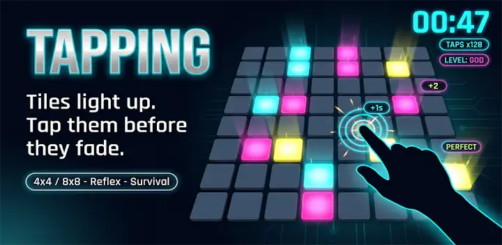 Tapping — Android game banner