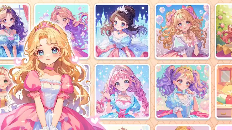 Doll Color: Princess Coloring screenshot 1