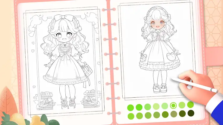 Doll Color: Princess Coloring screenshot 8