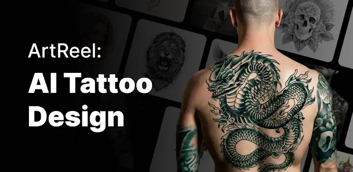 AI Tattoo Design: ArtReel — Android app banner