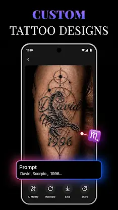 AI Tattoo Design: ArtReel screenshot 2