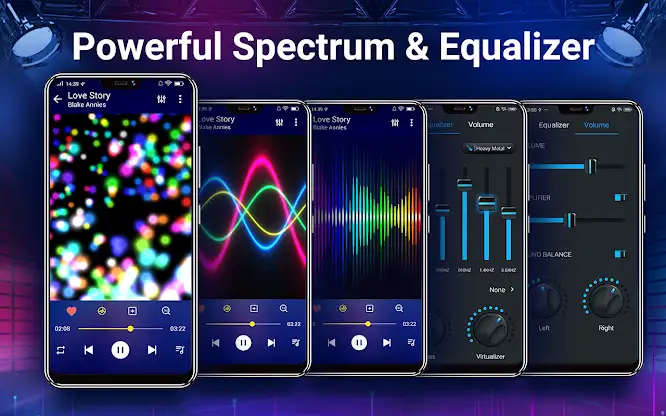 Music player- bass boost,music screenshot 3