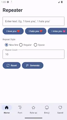 Text Repeater - Fonts & Emoji. screenshot 4