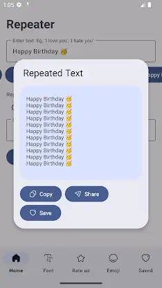 Text Repeater - Fonts & Emoji. screenshot 5