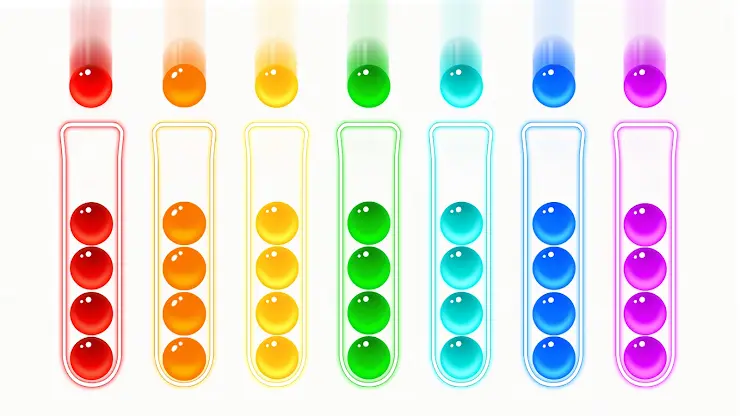 Ball Sort: ordena en colores screenshot 1