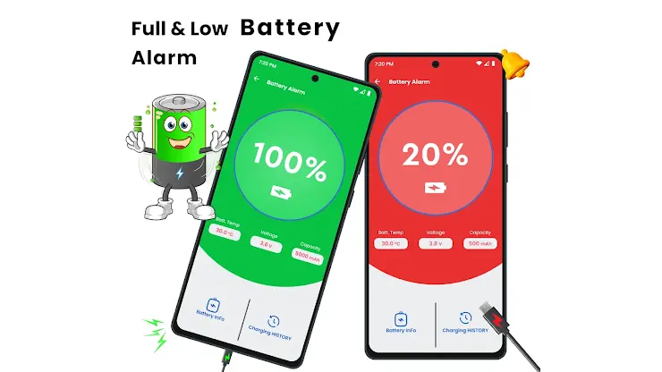 Full Battery 100% Alarm screenshot 1