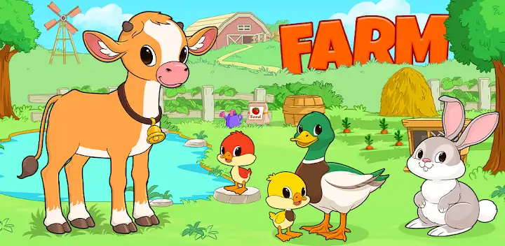 Farm animal games for kids 2-5 — Android game banner
